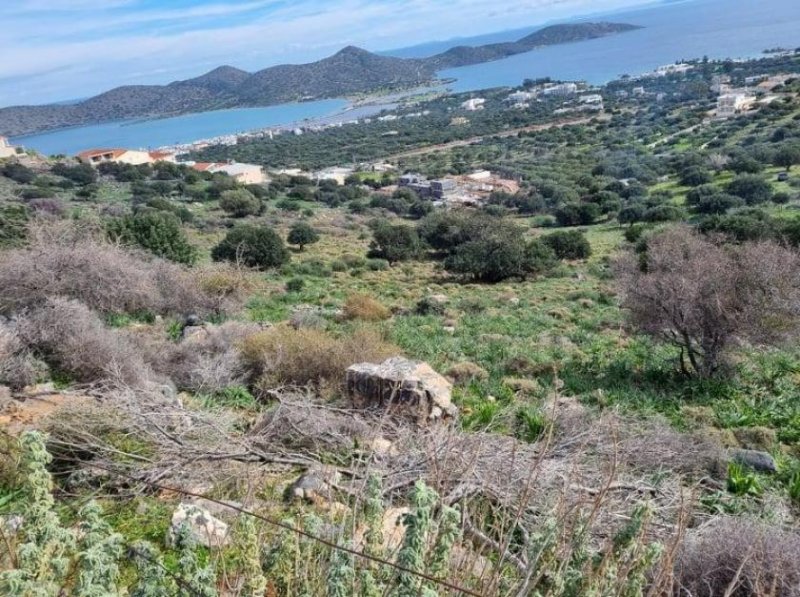 Elounda MIT BESICHTIGUNGSVIDEO: Baugrundstück mit Panorama-Blick Grundstück kaufen